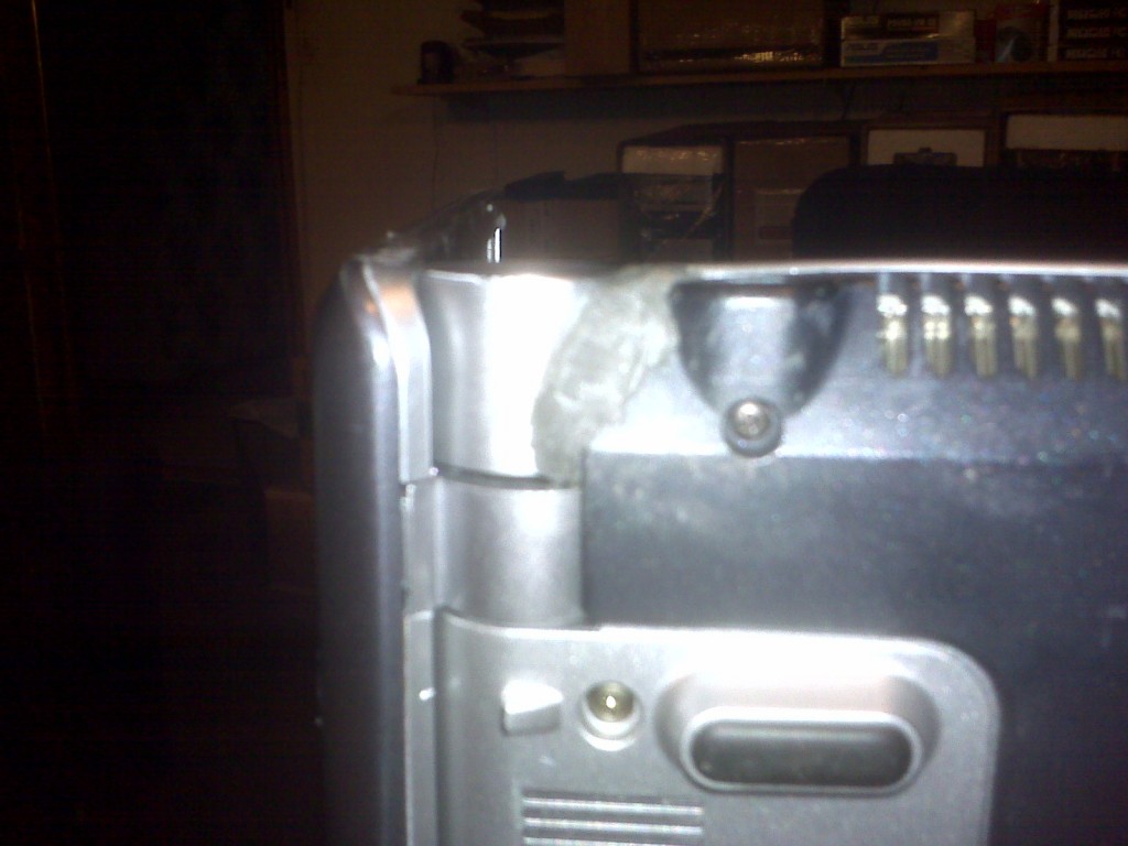 Laptop #2 Bottom View of Power Connection "After Picture"