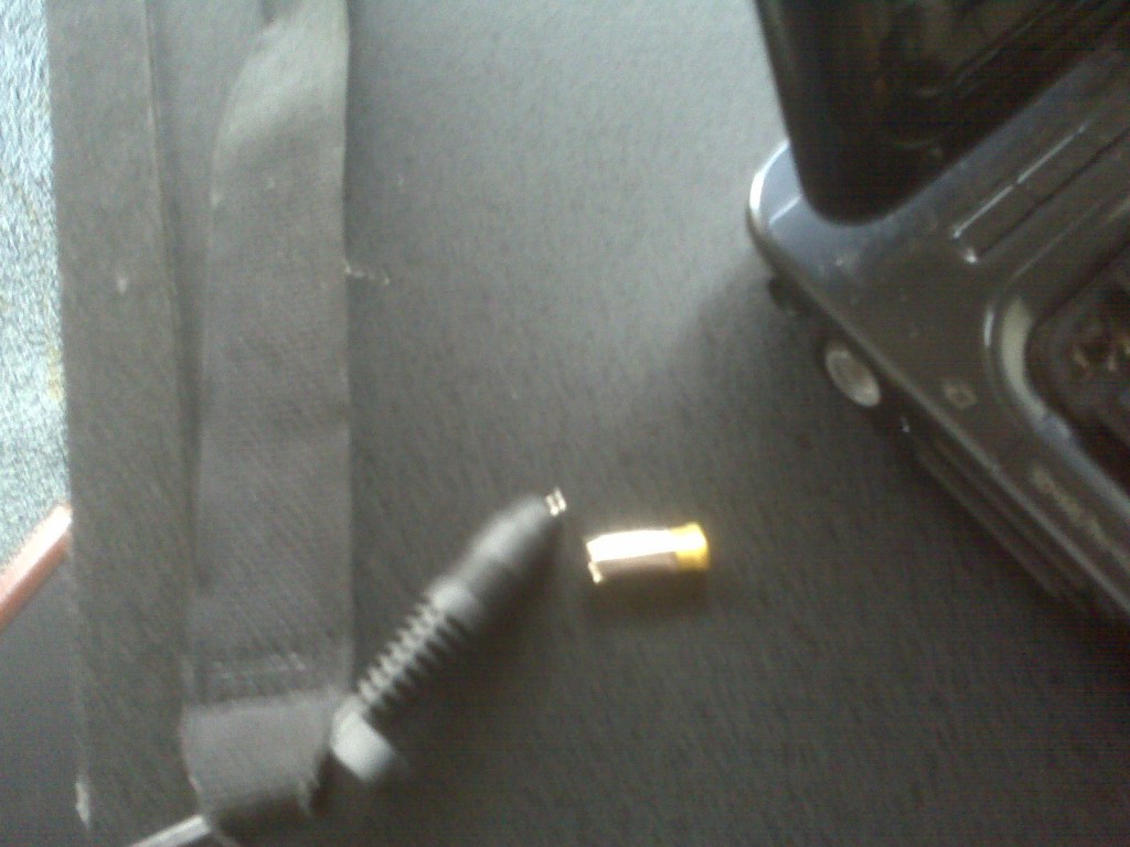 Power cord broke off inside power jack